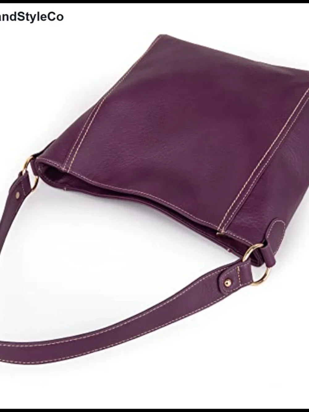 Vegan Leather Hobo Shoulder Bag Soft Medium Handbag Purse